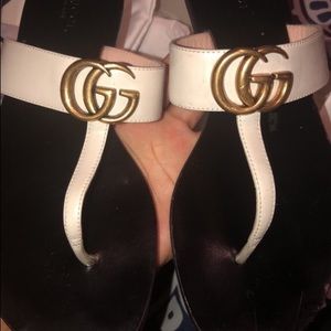 Mystic White Gucci Slides Size 38